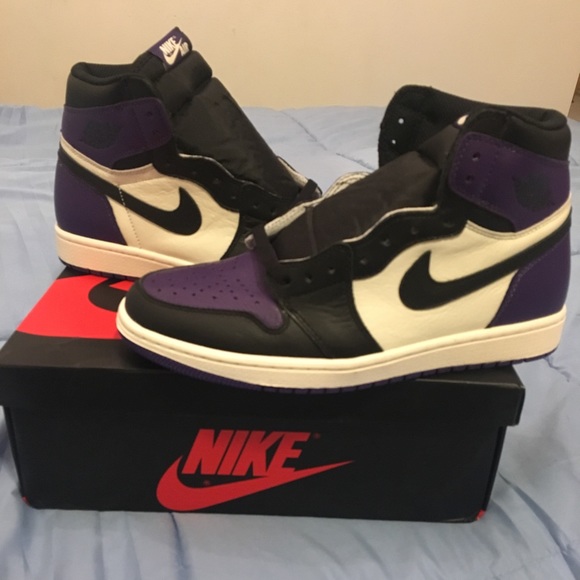 jordan 1 court purple size 9